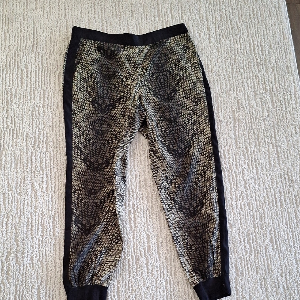 Trouve Animal print Tuxedo style Pull on pants.